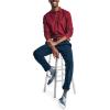 imageNautica Mens Sustainably Crafted Classic Fit LongSleeve Deck PoloBiking Red
