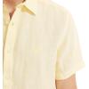 imageNautica Mens Sustainably Crafted Linen ShortSleeve ShirtCrimson Sunset