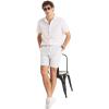 imageNautica Mens Sustainably Crafted Linen ShortSleeve ShirtPure White