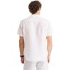 imageNautica Mens Sustainably Crafted Linen ShortSleeve ShirtPure White