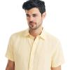 imageNautica Mens Sustainably Crafted Linen ShortSleeve ShirtSun Shine