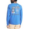 imageNautica Mens Sustainably Crafted LongSleeve Graphic TShirtBright Cobalt