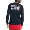 imageNautica Mens Sustainably Crafted LongSleeve Graphic TShirtTrue Black