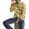 imageNautica Mens Sustainably Crafted Plaid Flannel ShirtLightening Gold