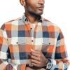 imageNautica Mens Sustainably Crafted Plaid Flannel ShirtNautica Tan