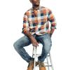 imageNautica Mens Sustainably Crafted Plaid Flannel ShirtNautica Tan