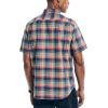 imageNautica Mens Sustainably Crafted Plaid ShortSleeve ShirtDark Ivy