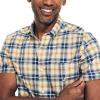 imageNautica Mens Sustainably Crafted Plaid ShortSleeve ShirtOatmeal