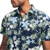 imageNautica Mens Sustainably Crafted Printed Linen ShortSleeve ShirtNavy