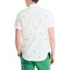 imageNautica Mens Sustainably Crafted Printed ShortSleeve ShirtSail White