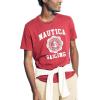 imageNautica Mens Sustainably Crafted Sailing Graphic TShirtBiking Red