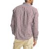 imageNautica Mens WrinkleResistant Plaid Wear to Work ShirtShipwreck Burgundy
