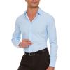 imageNautica Regular Fit Long Sleeve Button Down Dress Shirts for Men  Wrinkle Free Long Sleeve Shirt Mens Formal 4Way StretchBlue