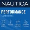 imageNautica Regular Fit Long Sleeve Button Down Dress Shirts for Men  Wrinkle Free Long Sleeve Shirt Mens Formal 4Way StretchBlue Anchor