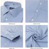 imageNautica Regular Fit Long Sleeve Button Down Dress Shirts for Men  Wrinkle Free Long Sleeve Shirt Mens Formal 4Way StretchBlue Plaid
