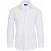 imageNautica Regular Fit Long Sleeve Button Down Dress Shirts for Men  Wrinkle Free Long Sleeve Shirt Mens Formal 4Way StretchWhite