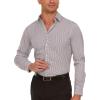 imageNautica Slim Fit Mens Dress Shirts Long Sleeve Performance Polyester Fabric Wrinkle Free 4Way StretchBlack Check