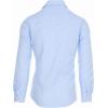 imageNautica Slim Fit Mens Dress Shirts Long Sleeve Performance Polyester Fabric Wrinkle Free 4Way StretchLight Blue Micro