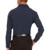 imageNautica Slim Fit Mens Dress Shirts Long Sleeve Performance Polyester Fabric Wrinkle Free 4Way StretchNavy Solid
