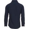 imageNautica Slim Fit Mens Dress Shirts Long Sleeve Performance Polyester Fabric Wrinkle Free 4Way StretchNavy Solid