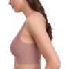 imageNautica Womens 3Pack Wireless Bra Laser Lounge NoShow Everyday Comfort BralettesSepia RoseCafe LatteNocturnal Navy