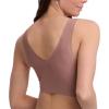 imageNautica Womens 3Pack Wireless Bra Laser Lounge NoShow Everyday Comfort BralettesSepia RoseCafe LatteNocturnal Navy