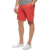 imageNautica mens Classic Fit Flat Front Stretch Solid Chino 85quot Deck ShortsSailor Red