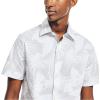 imageNautica mens Navtech Slim Fit Printed Shortsleeve ShirtSharkfin Grey