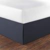 imageNautica  Twin XL Bedskirt 42inch Drop Cotton Bedding Split Corner for Secure Fit OekoTex Certified Solid WhiteNavy