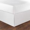 imageNautica  Twin XL Bedskirt 42inch Drop Cotton Bedding Split Corner for Secure Fit OekoTex Certified Solid WhiteWhite
