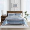 imageNautica  TwinTwin XL Bed Set Reversible Comforter with Matching Shams Bed Sheets and Laundry Bag Dorm Essentials Captains BlueGreenBradlee Blue
