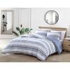 imageNautica  TwinTwin XL Comforter Set Reversible Woven Bedding with Matching Sham Medium Weight for Year Round Use Dorm Essentials OekoTex Certified Bay Shore NavyComforter Set