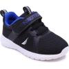 imageNautica Kids Fashion Sneaker Athletic Running Shoe with One Strap Boys  GirlsToddlerLittle KidBlack Mesh Cobalt