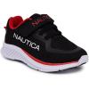 imageNautica Kids Fashion Sneaker Athletic Running Shoe with One Strap Boys  GirlsToddlerLittle KidDahnertsblack Red