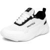 imageNautica Kids LaceUp Sneakers  Comfortable Running Shoes for Boys and Girls  Little KidBig KidBlack Whitenigel