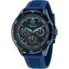 imageNautica Mens Blue Wheat PU Fiber Strap Watch Model NAPWRS401