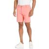 imageNautica Mens Classic Fit Flat Front Stretch Solid Chino 85quot Deck ShortsSugar Coral
