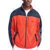 imageNautica Mens Competition Sustainably Crafted FullZip MixedMedia JacketBright Red