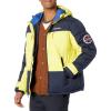 imageNautica Mens Competition Sustainably Crafted Tempasphere Colorblock ParkaBlazing Yellow