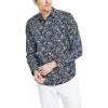 imageNautica Mens Printed Poplin ShirtMaritime Navy