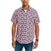 imageNautica Mens Printed Poplin ShortSleeve ShirtDreamy CoralsDreamy Coral