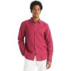 imageNautica Mens Sustainably Crafted Classic Fit Linen ShirtDeck Crimson Sunst