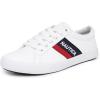 imageNautica Womens LaceUp Fashion Sneakers  LowTop Casual Walking ampamp Tennis Shoes with Platform or Regular HeelThanawhiteNavy