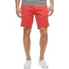 imageNautica mens Classic Fit Flat Front Stretch Solid Chino 85quot Deck ShortsSailor Red
