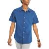 imageNautica mens Navtech Slim Fit Printed Shortsleeve ShirtEstate Blue