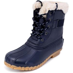 imageNAUTICA Womens LaceUp Winter Snow ampamp Rain Boots  WaterResistant Insulated Boots with Cozy Faux Fur Lining for Warmth and Comfort  GlenoakNavylalam