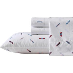 imageNautica  Twin XL Sheets Premium Cotton Percale Bedding Set Striped Bedding Set OekoTex Certified Beaux Stripe Blue Twin XLHigh Surf NavyRed