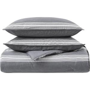 imageNautica  TwinTwin XL Comforter Set Reversible Cotton Bedding with Matching Sham Medium Weight for Year Round Use Dorm Essentials Craver GreyCraver GreyWhite
