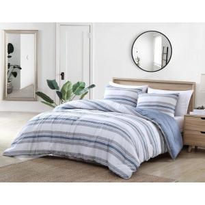 imageNautica  TwinTwin XL Comforter Set Reversible Woven Bedding with Matching Sham Medium Weight for Year Round Use Dorm Essentials OekoTex Certified Bay Shore NavyComforter Set