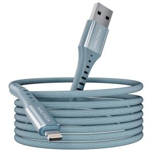 imageNautica C65 Charging Cable USB A to Lightning Cable for UltraFast Charging Durable Braided Design 12W 480 MbpsBlue